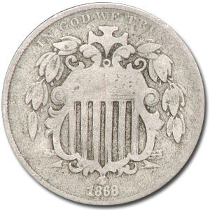 Buy 1868 Shield Nickel Fine