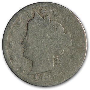 Buy 1888 Liberty Head V Nickel AG
