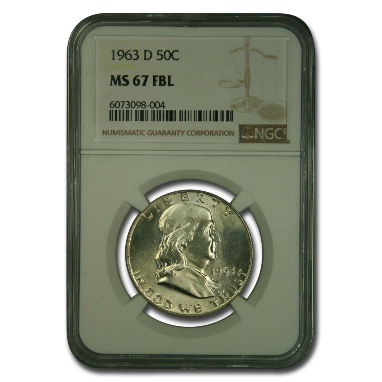 Buy 1963-D Franklin Half Dollar MS-67 NGC (FBL)