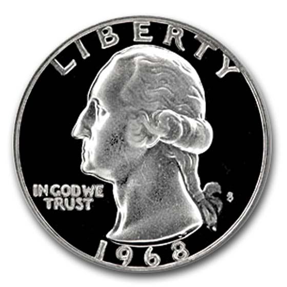 Buy 1968-S Washington Quarter Gem Proof