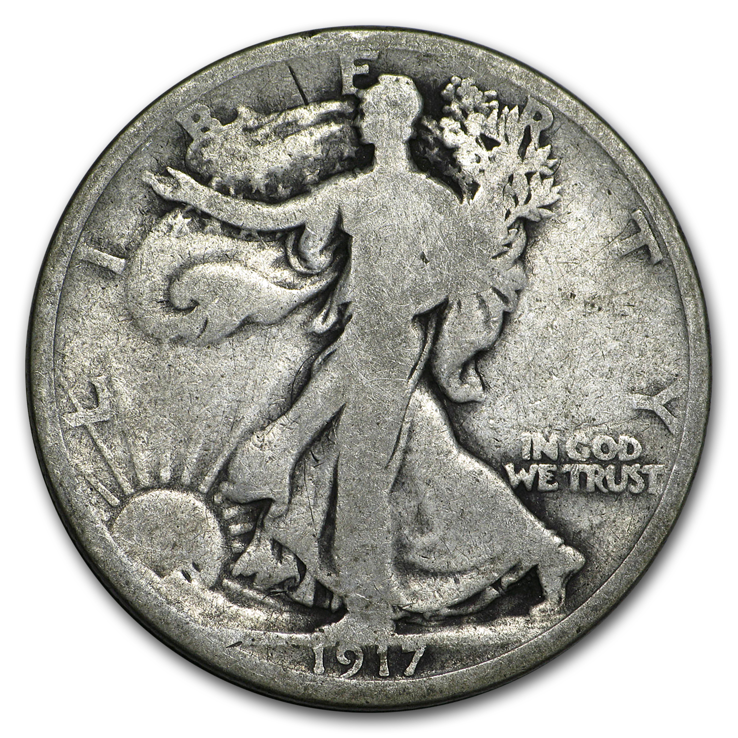 Buy 1917 Walking Liberty Half Dollar Good