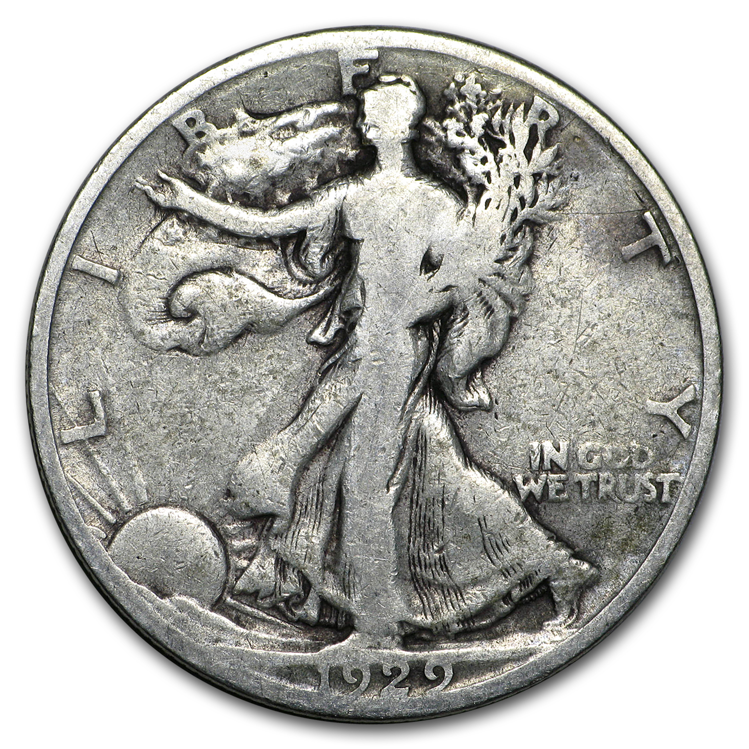 Buy 1929-S Walking Liberty Half Dollar Good/VG