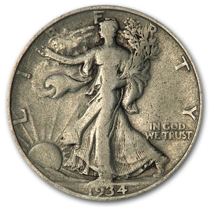 Buy 1934-D Walking Liberty Half Dollar VG/VF