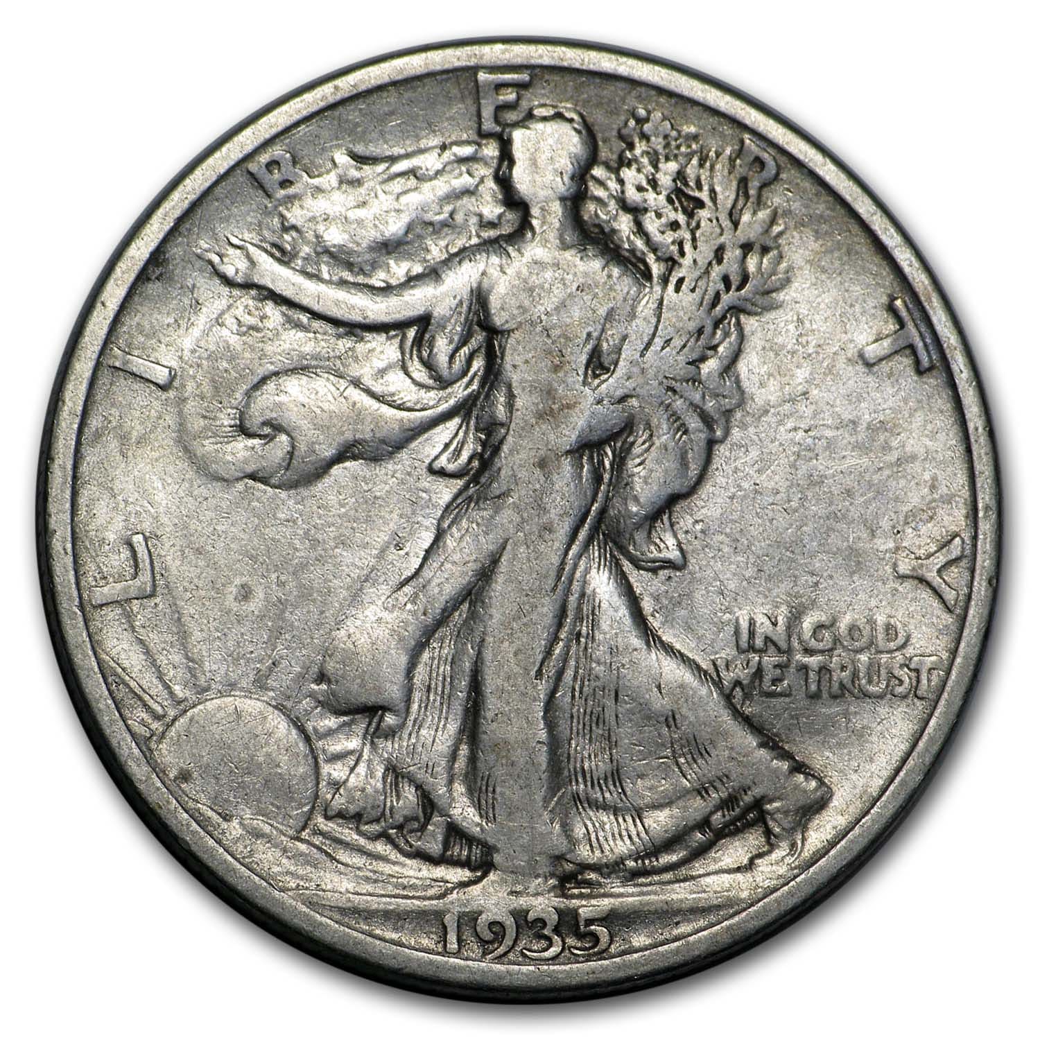 Buy 1935-S Walking Liberty Half Dollar VG/VF