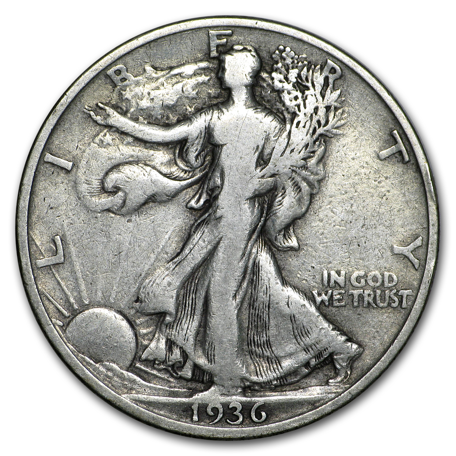 Buy 1936-S Walking Liberty Half Dollar VG/VF