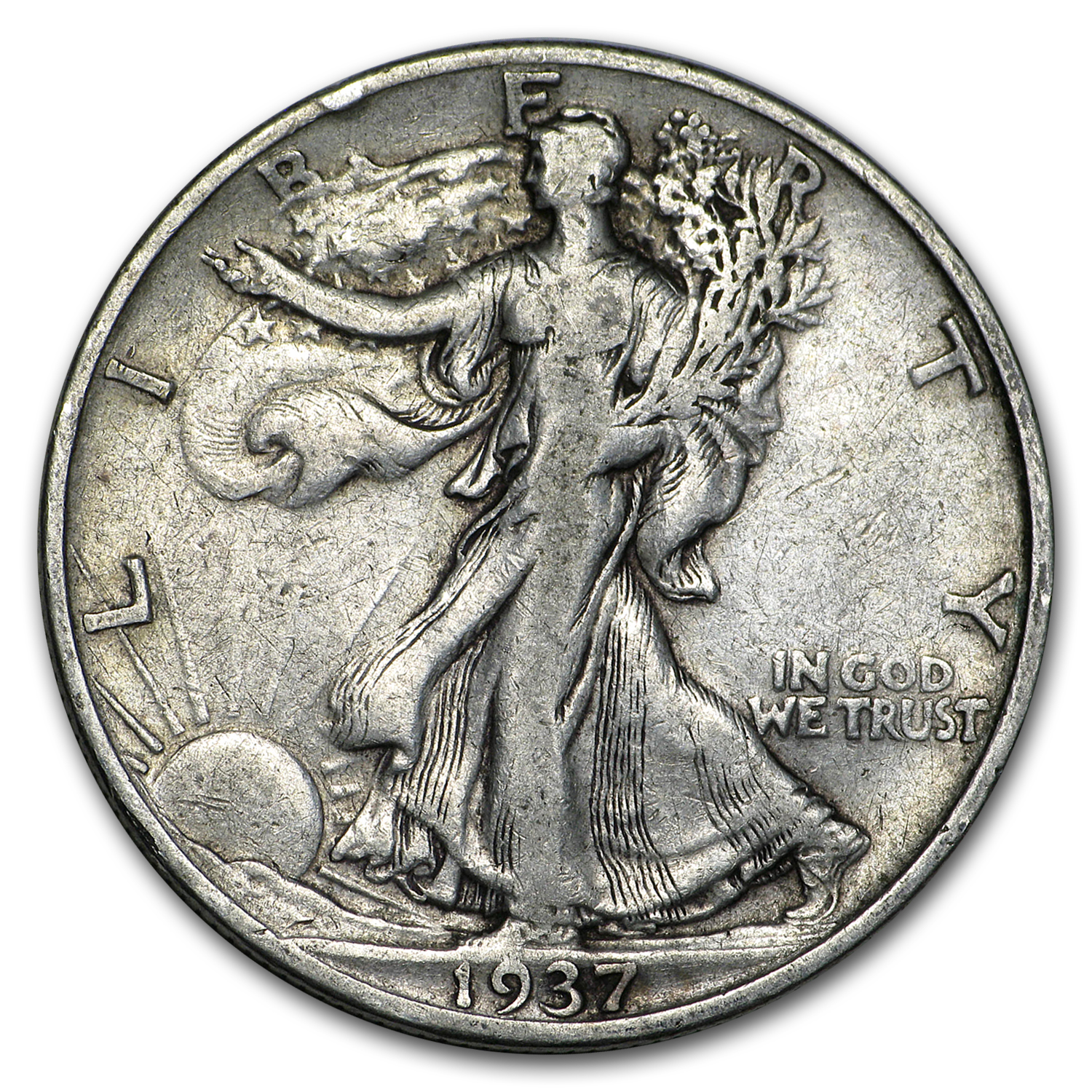 Buy 1937-S Walking Liberty Half Dollar VG/VF