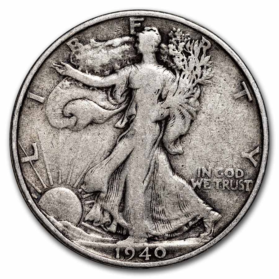 Buy 1940-S Walking Liberty Half Dollar VG/VF