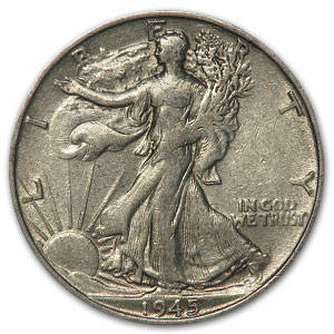 Buy 1945-S Walking Liberty Half Dollar Fine/VF