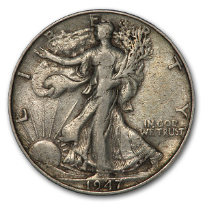 Buy 1947 Walking Liberty Half Dollar Fine/VF