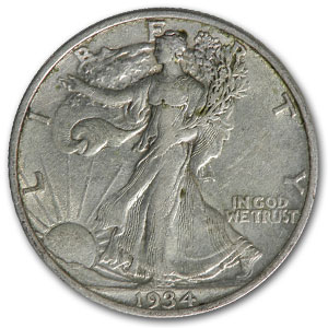 Buy 1934 Walking Liberty Half Dollar XF