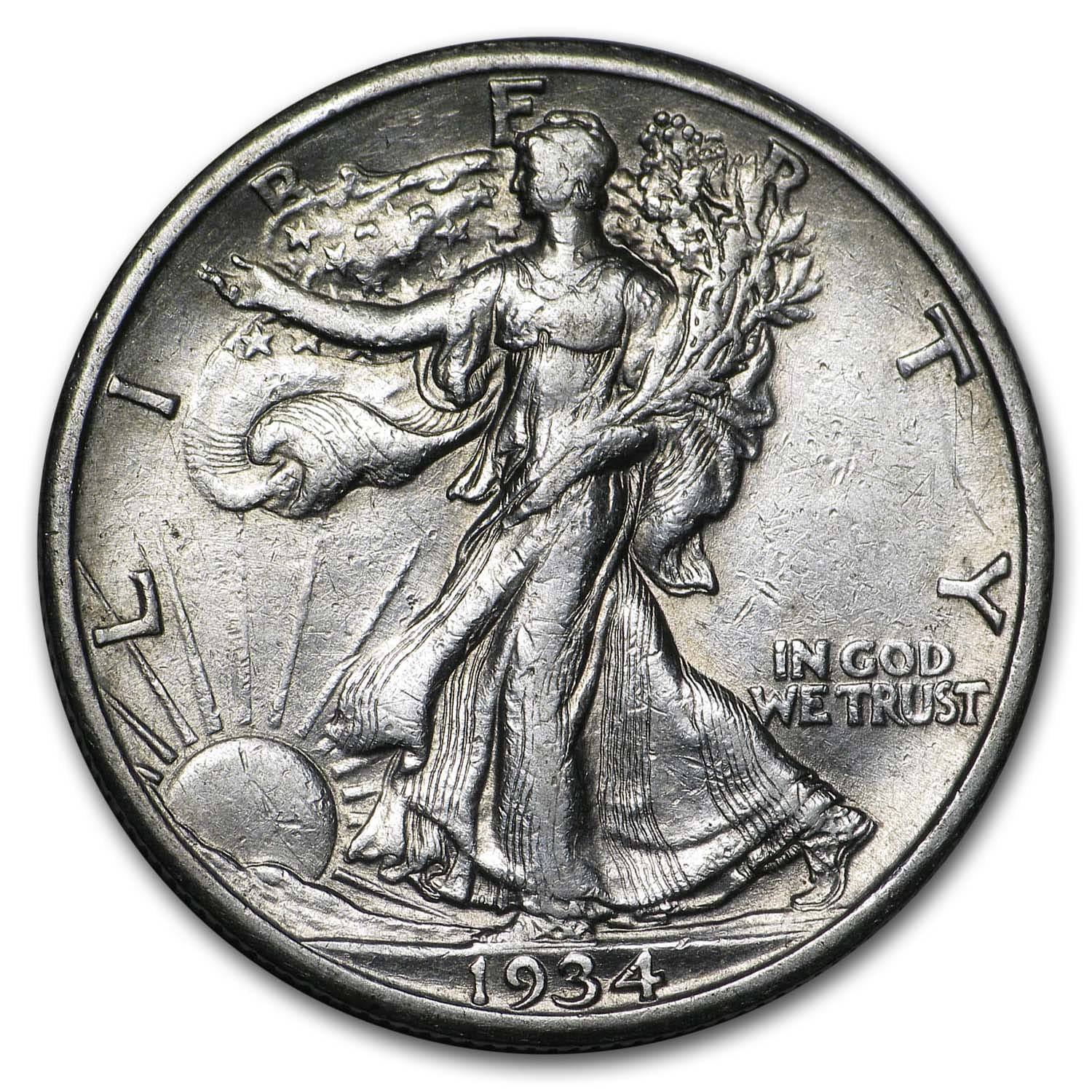 Buy 1934-S Walking Liberty Half Dollar XF