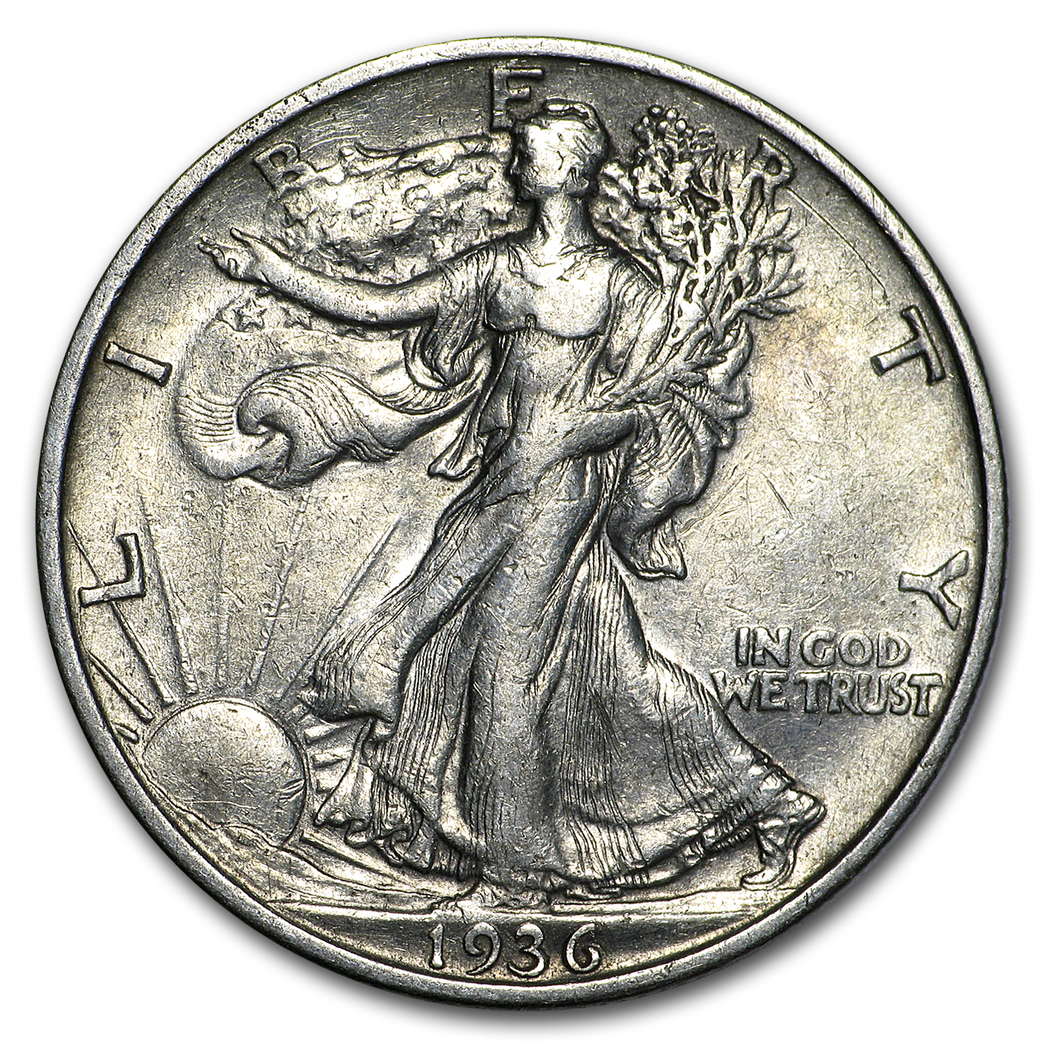 Buy 1936-S Walking Liberty Half Dollar XF