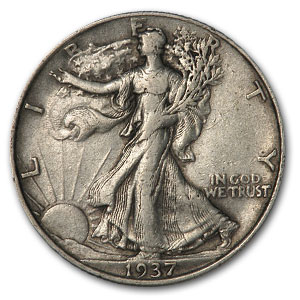 Buy 1937 Walking Liberty Half Dollar XF
