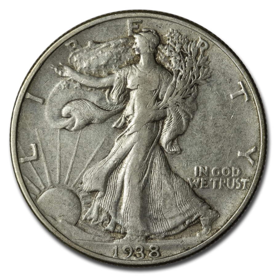 Buy 1938 Walking Liberty Half Dollar XF