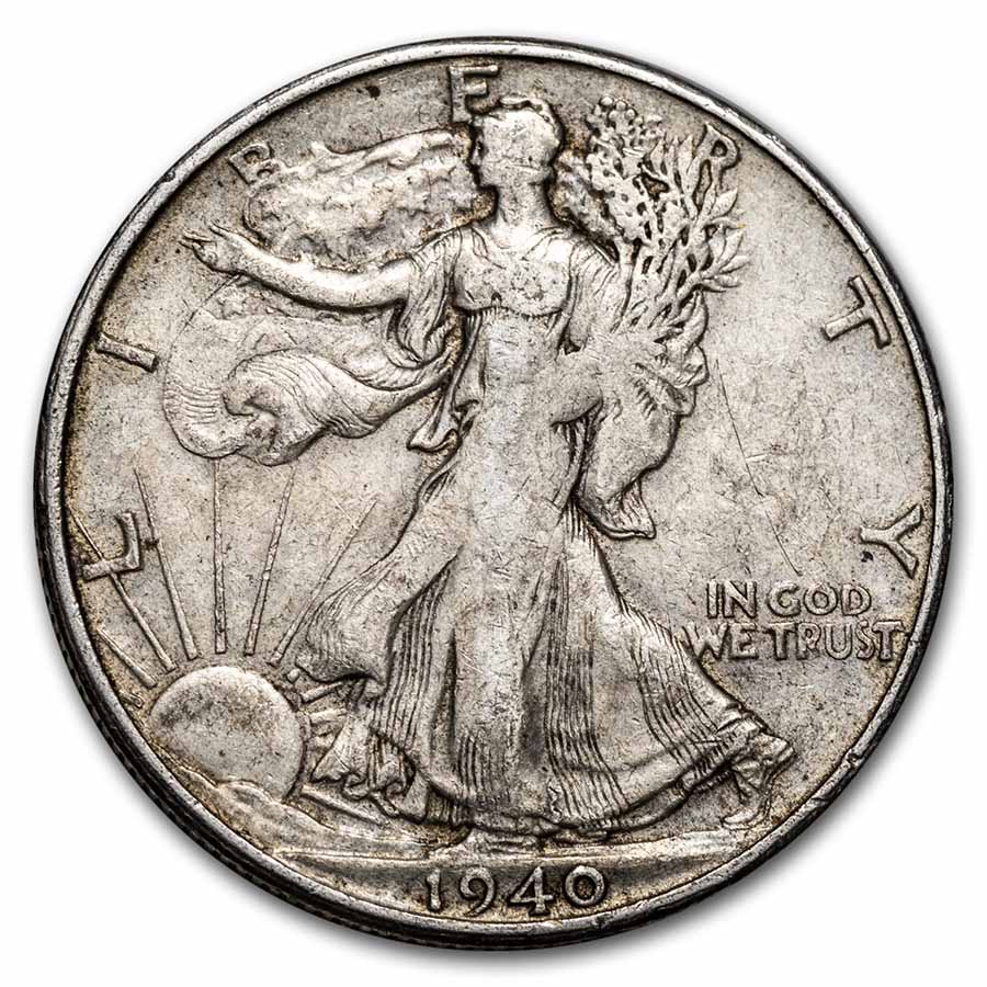 Buy 1940-S Walking Liberty Half Dollar XF