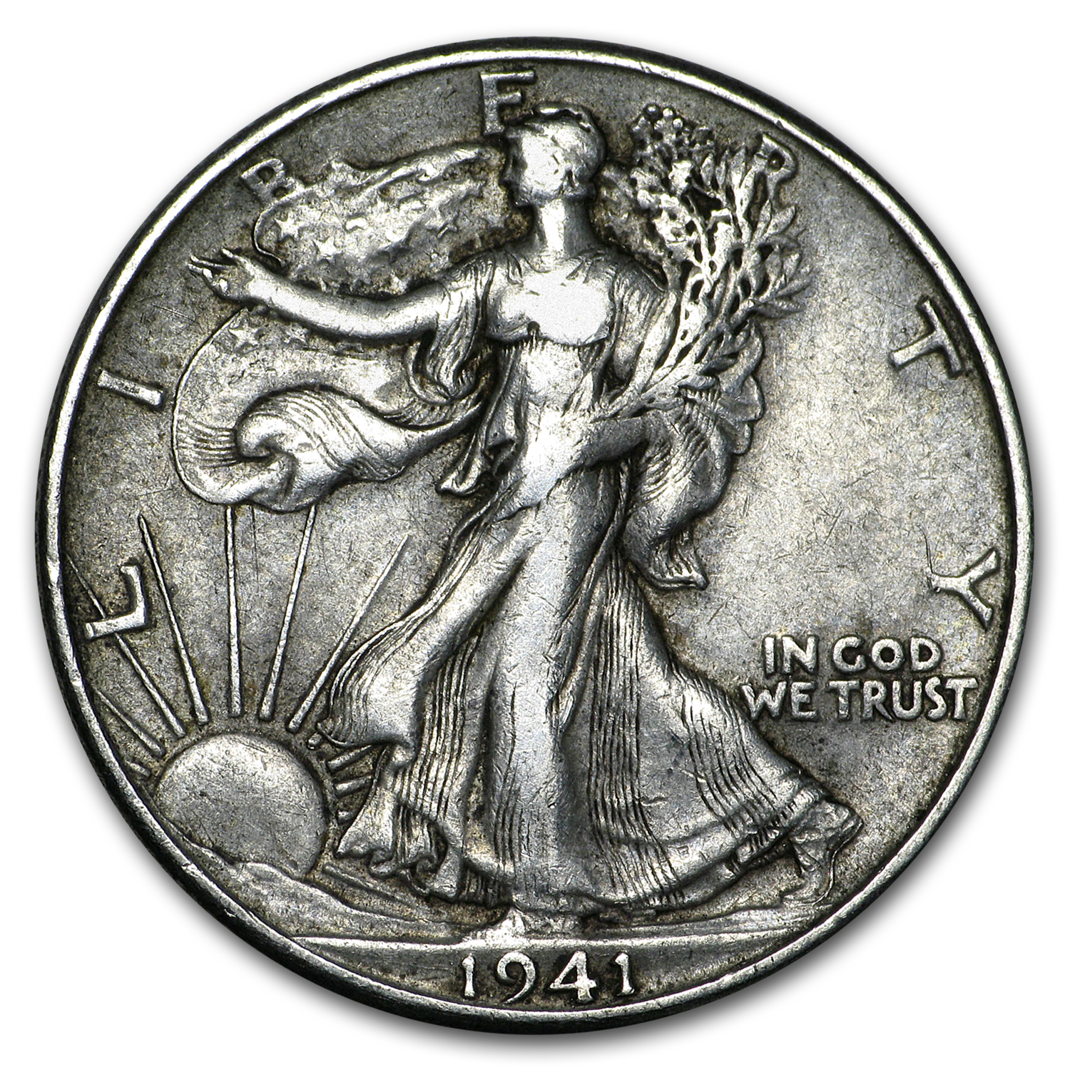 Buy 1941-D Walking Liberty Half Dollar XF