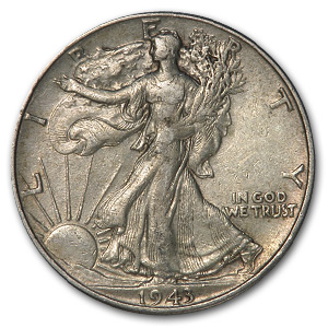 Buy 1943 Walking Liberty Half Dollar XF - Click Image to Close