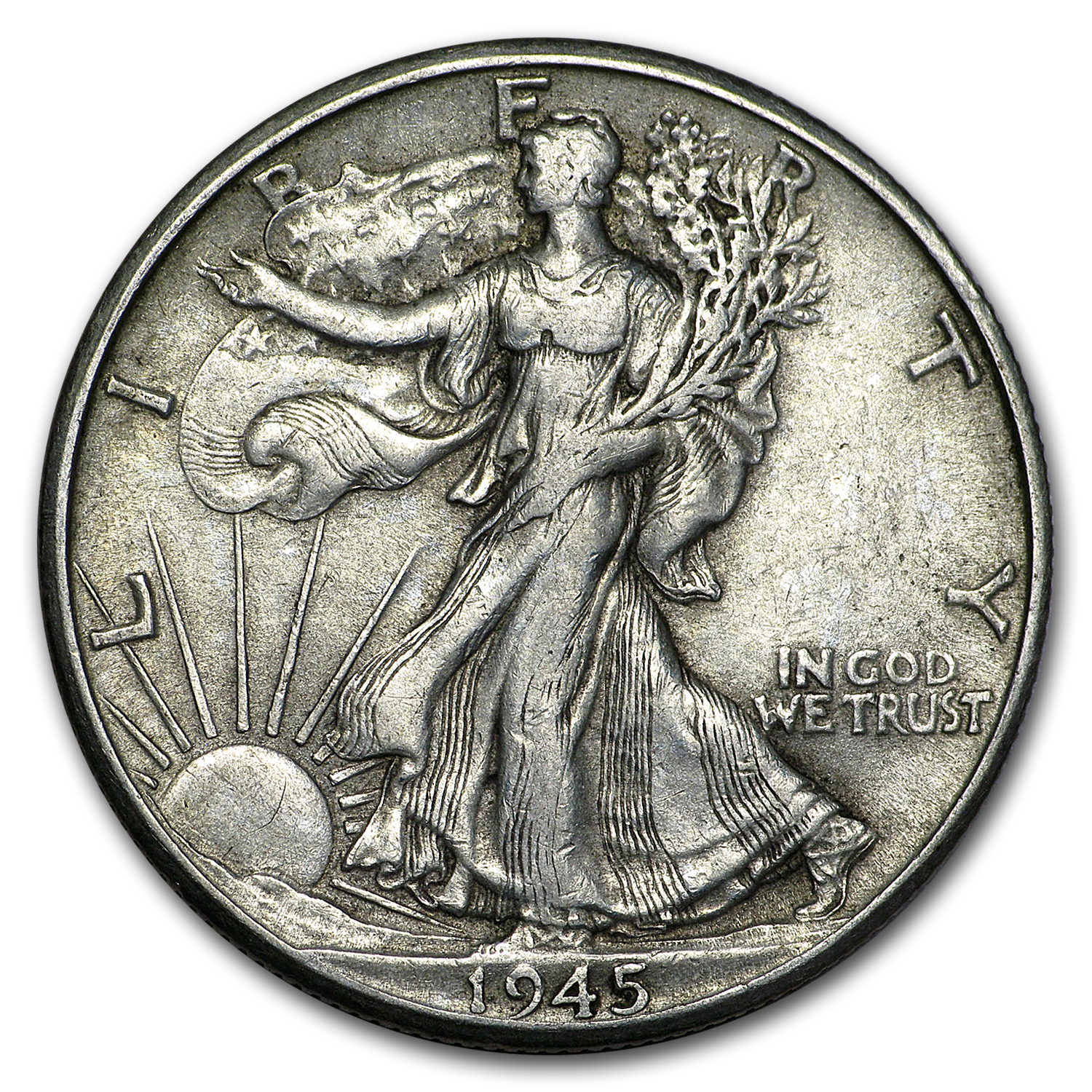Buy 1945-D Walking Liberty Half Dollar XF