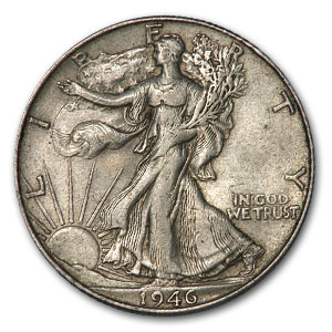 Buy 1946-S Walking Liberty Half Dollar XF - Click Image to Close