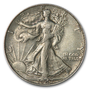 Buy 1947 Walking Liberty Half Dollar XF