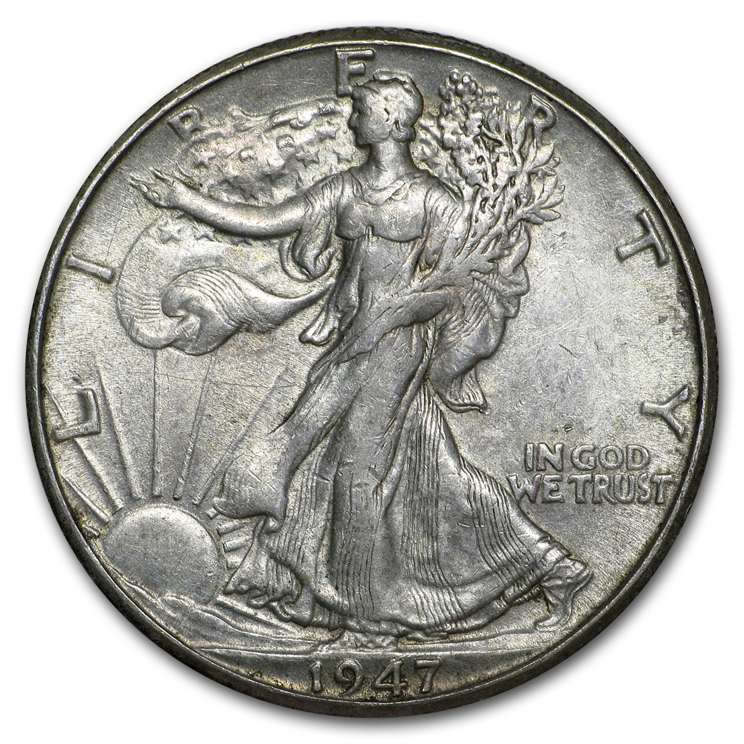 Buy 1947-D Walking Liberty Half Dollar XF