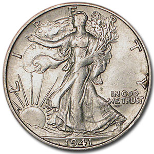Buy 1941-S Walking Liberty Half Dollar AU