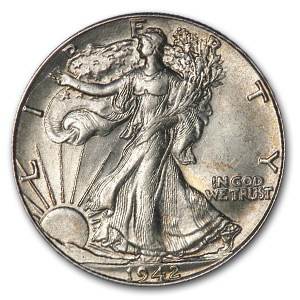 Buy 1942 Walking Liberty Half Dollar AU - Click Image to Close