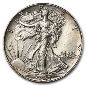 Buy 1943 Walking Liberty Half Dollar AU