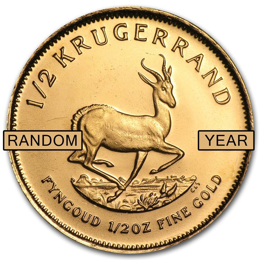 Buy South Africa 1/2 oz Gold Krugerrand (Random Year)