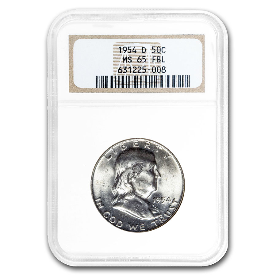 Buy 1954-D Franklin Half Dollar MS-65 NGC (FBL)