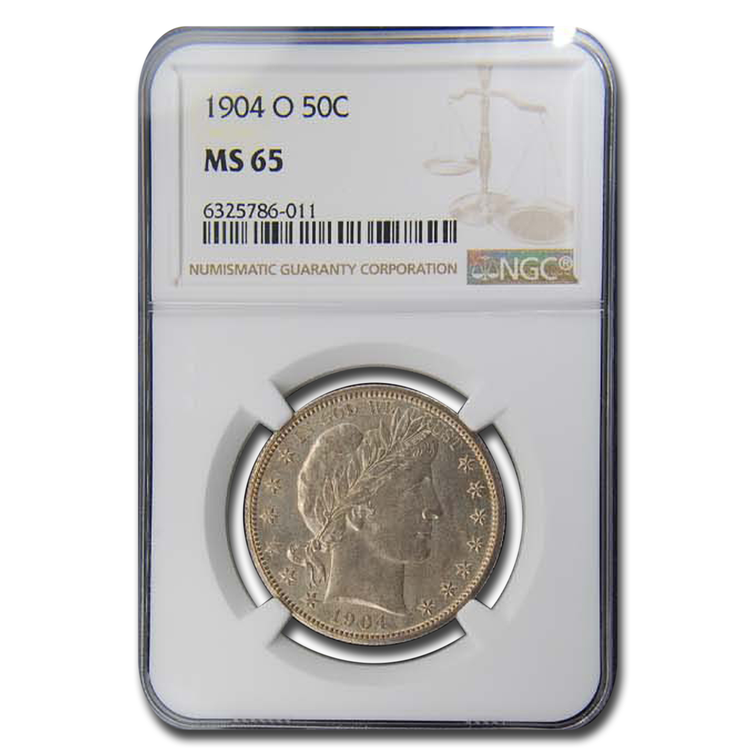 Buy 1904-O Barber Half Dollar MS-65 NGC