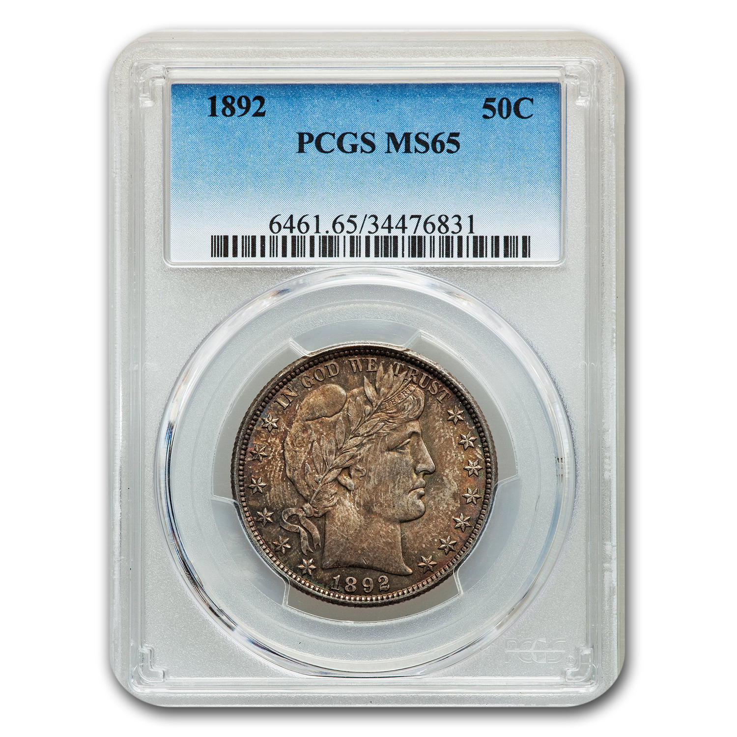 Buy 1892 Barber Half Dollar MS-65 PCGS