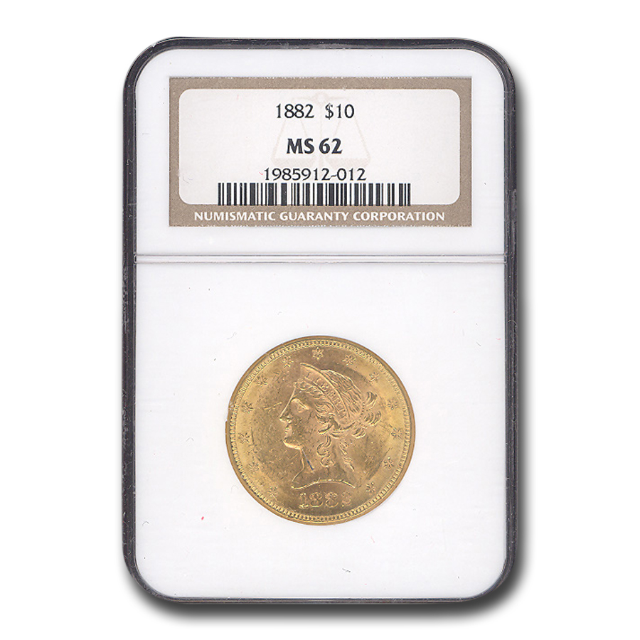 Buy 1882 $10 Liberty Gold Eagle MS-62 NGC - Click Image to Close