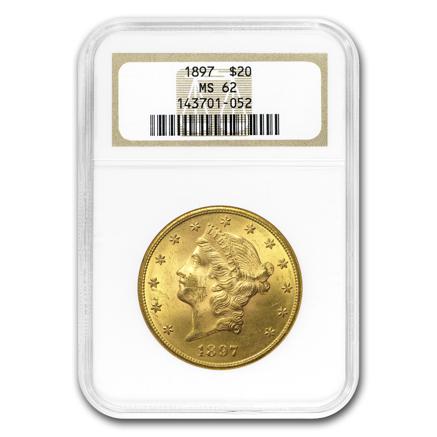 Buy 1897 $20 Liberty Gold Double Eagle MS-62 NGC