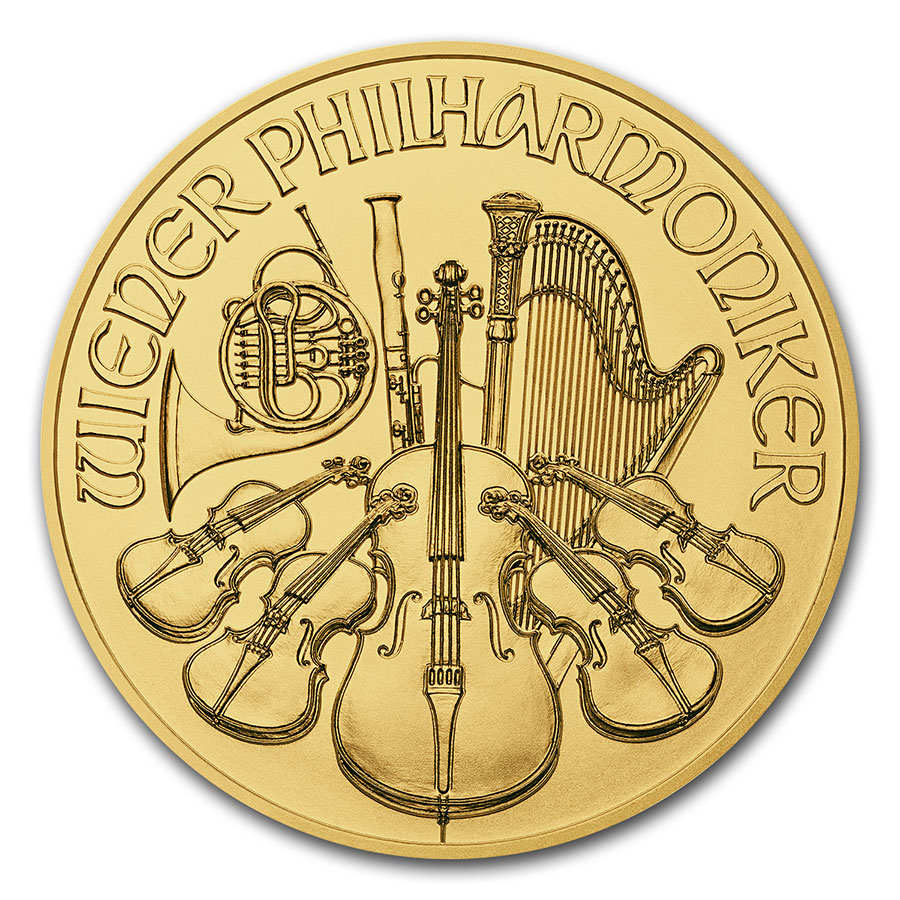 Buy 2017 Austria 1 oz Gold Philharmonic BU