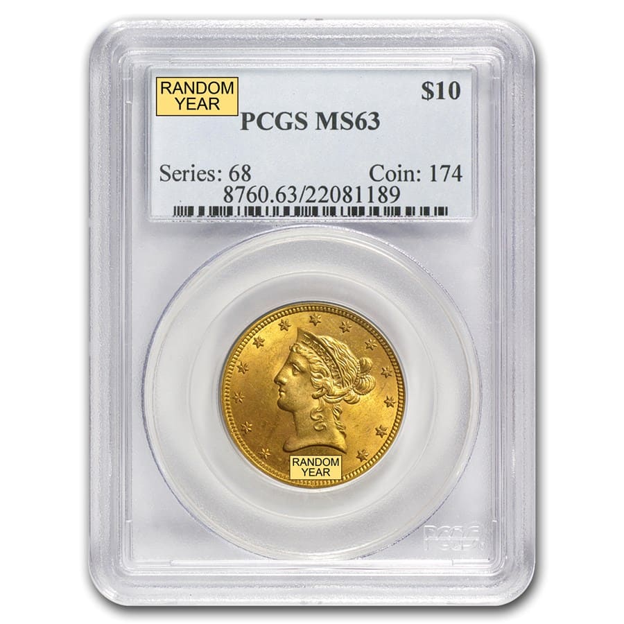 Buy $10 Liberty Gold Eagle MS-63 PCGS (Random)