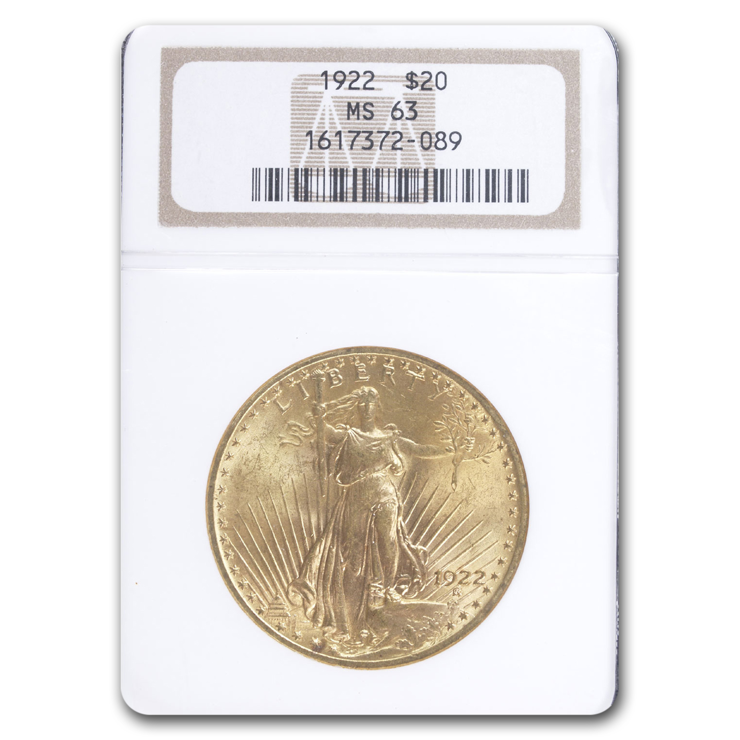 Buy 1922 $20 Saint-Gaudens Gold Double Eagle MS-63 NGC