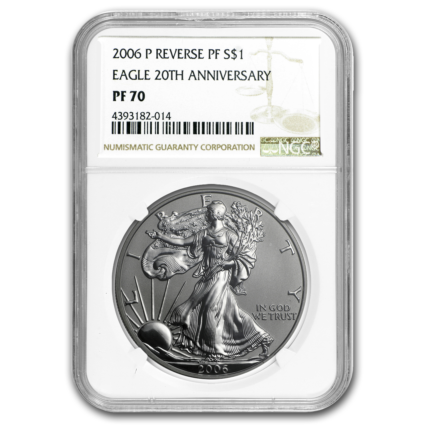 Buy 2006-P Reverse Proof Silver Eagle PF-70 NGC