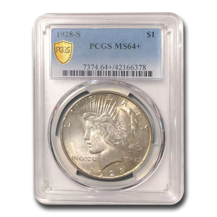 Buy 1928-S Peace Dollar MS-64+ PCGS