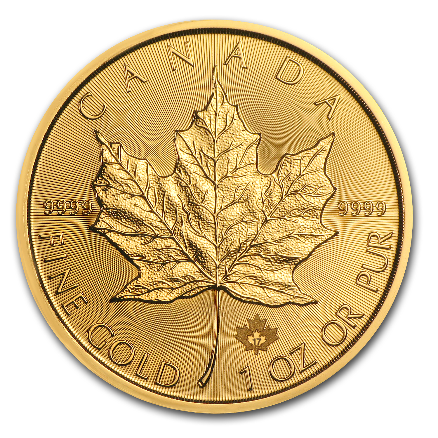 Buy 2017 Canada 1 oz Gold Maple Leaf BU