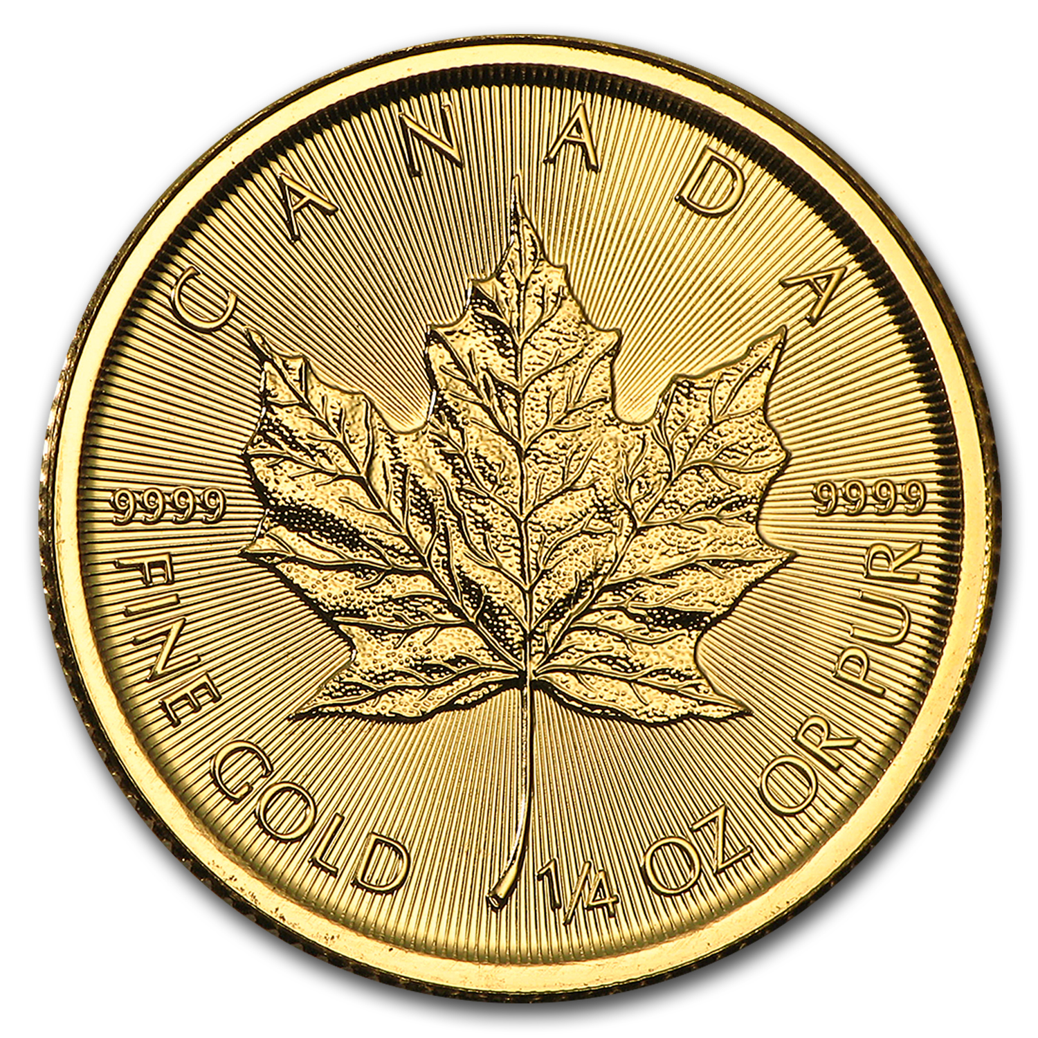Buy 2017 Canada 1/4 oz Gold Maple Leaf BU