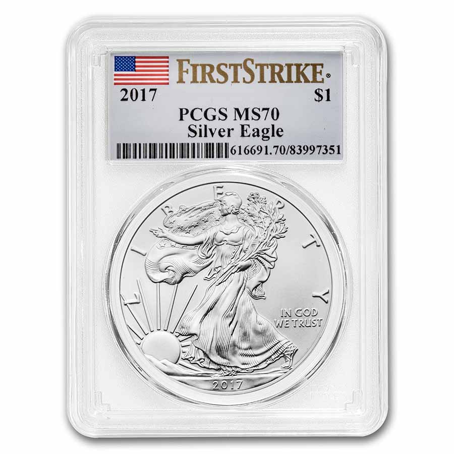 Buy 2017 American Silver Eagle MS-70 PCGS (FirstStrike?)
