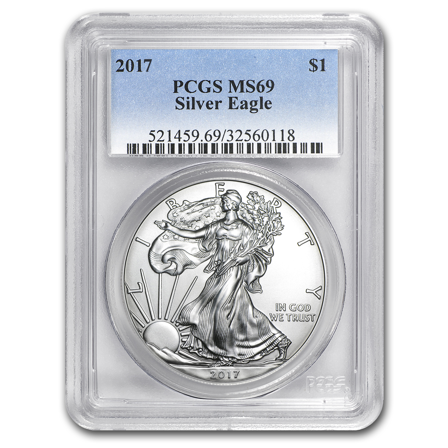 Buy 2017 American Silver Eagle MS-69 PCGS