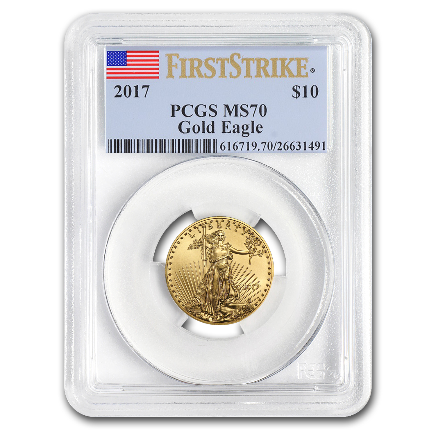 Buy 2017 1/4 oz American Gold Eagle MS-70 PCGS (FirstStrike?)