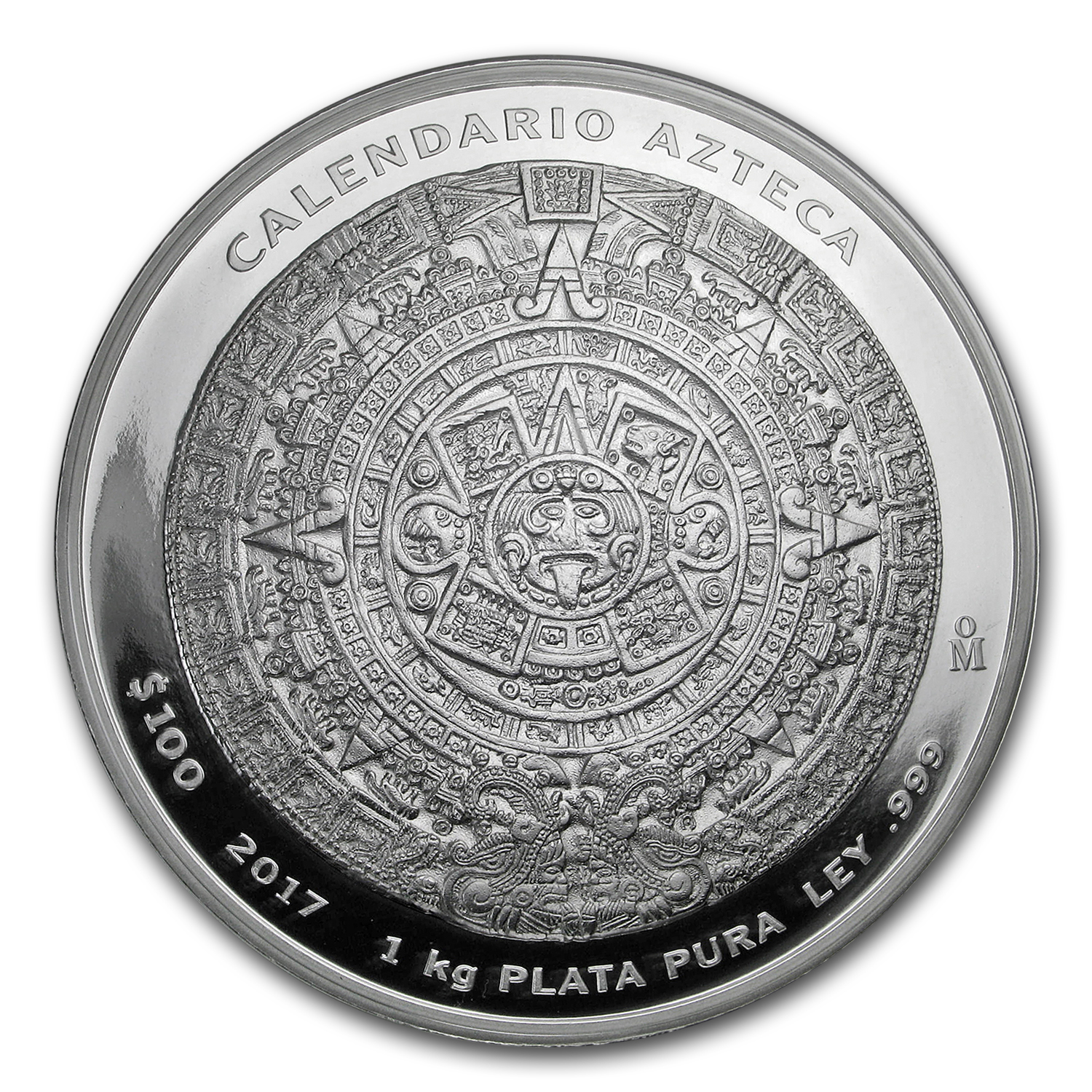 Buy 2017 Mexico 1 kilo Silver Aztec Calendar (w/Box & COA)