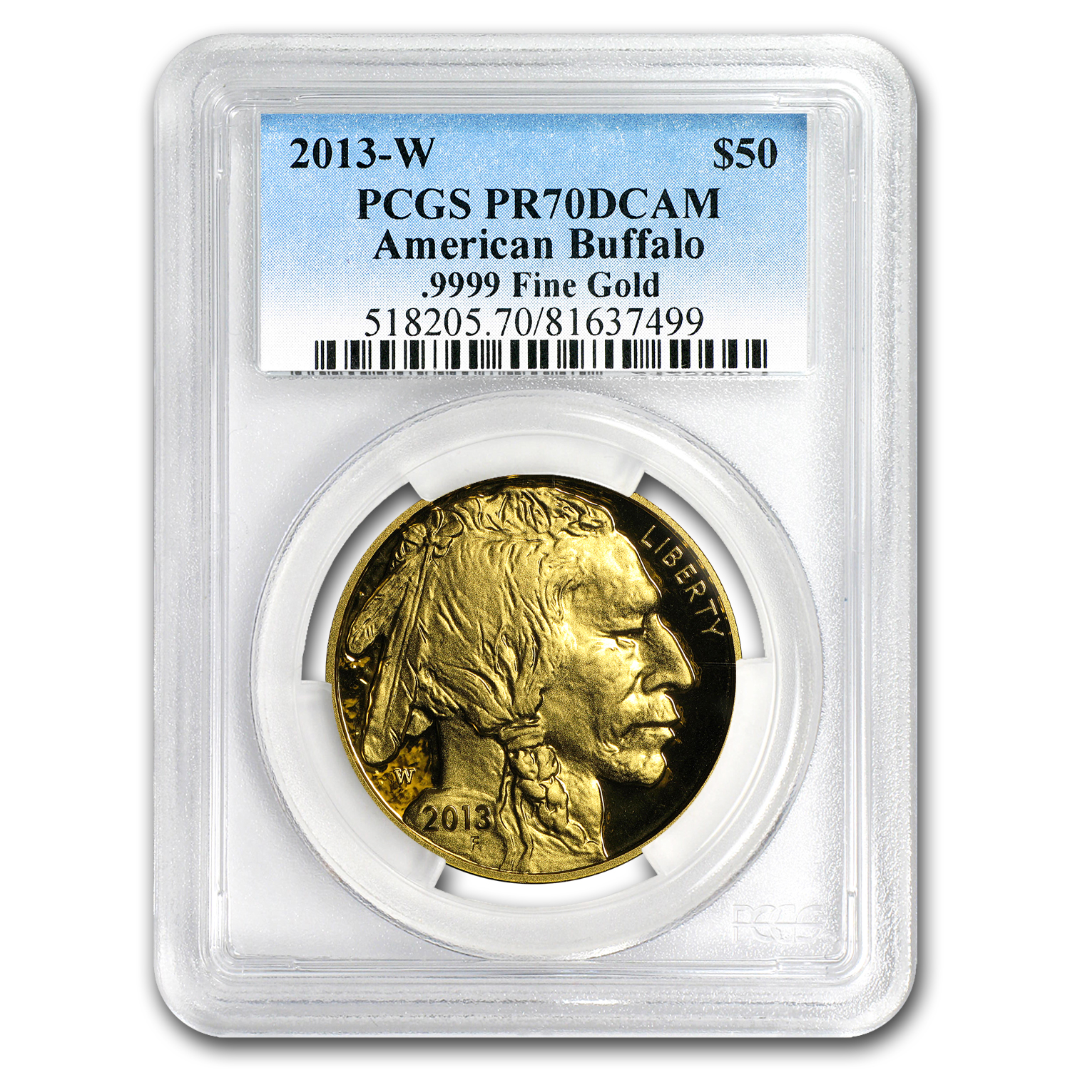 Buy 2013-W 1 oz Proof Gold Buffalo PR-70 PCGS