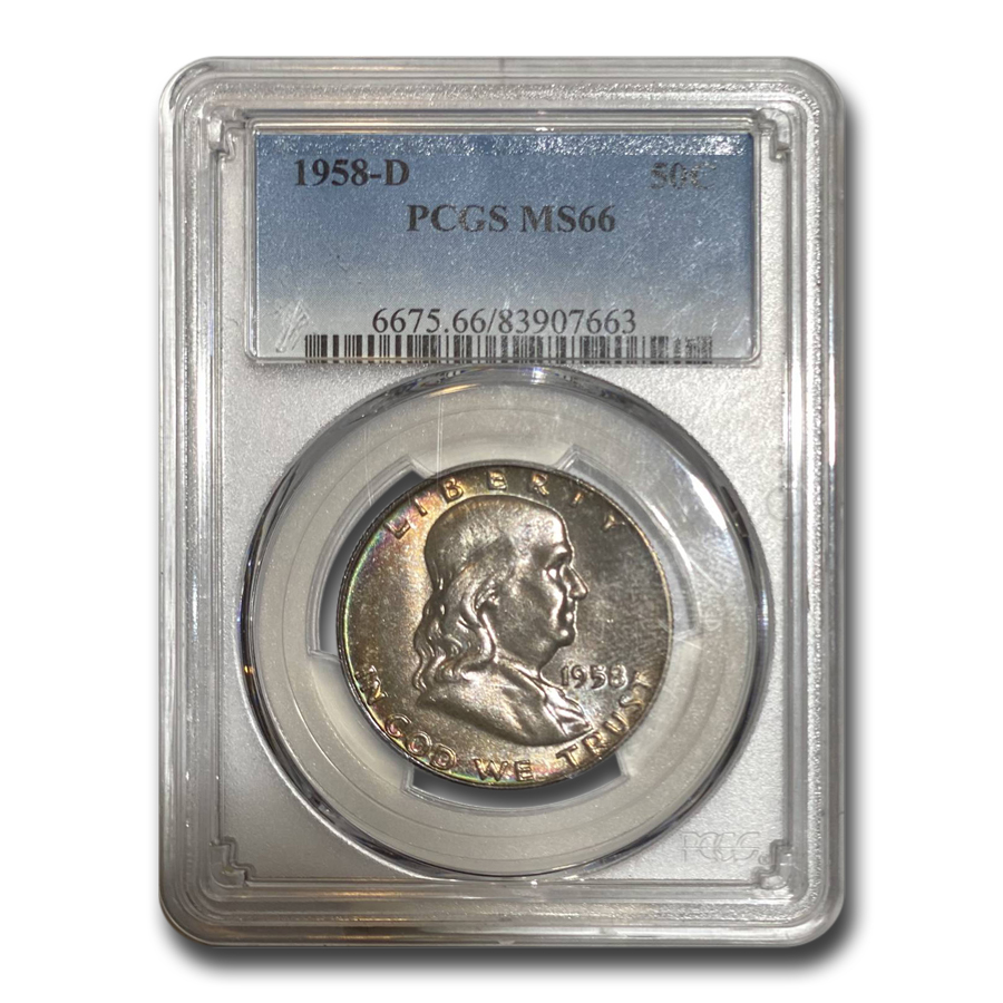 Buy 1958-D Franklin Half Dollar MS-66 PCGS