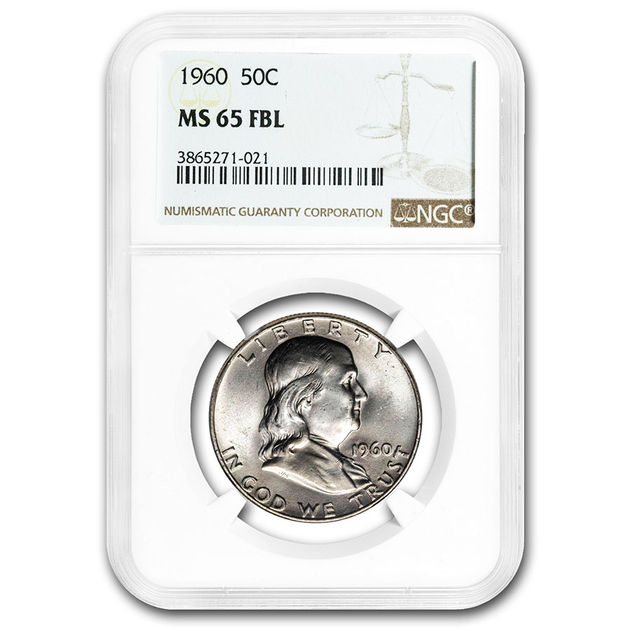 Buy 1960 Franklin Half Dollar MS-65 NGC (FBL)