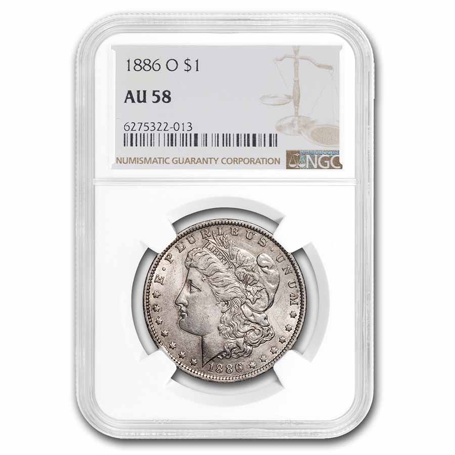 Buy 1886-O Morgan Dollar AU-58 NGC