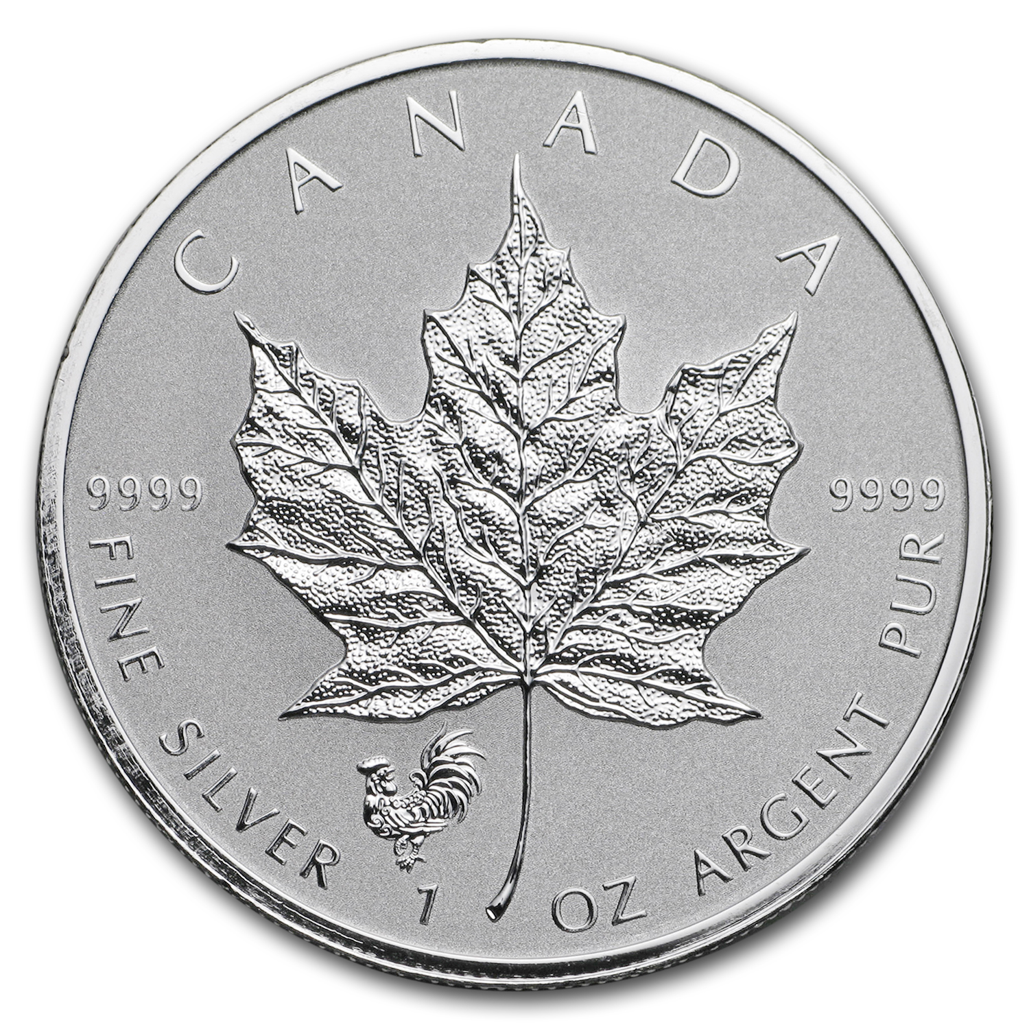 Buy 2017 Canada 1 oz Silver Maple Leaf Lunar Rooster Privy BU - Click Image to Close